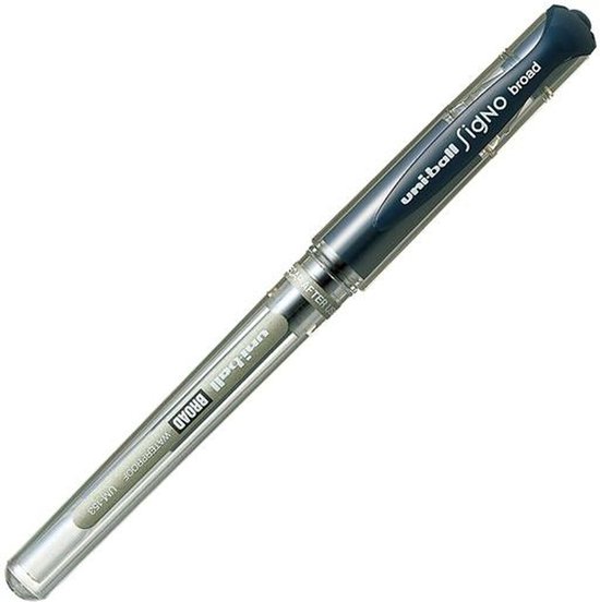 Liquid ink ballpoint pen UniBall Signo Broad UM153 W Donkerblauw 12