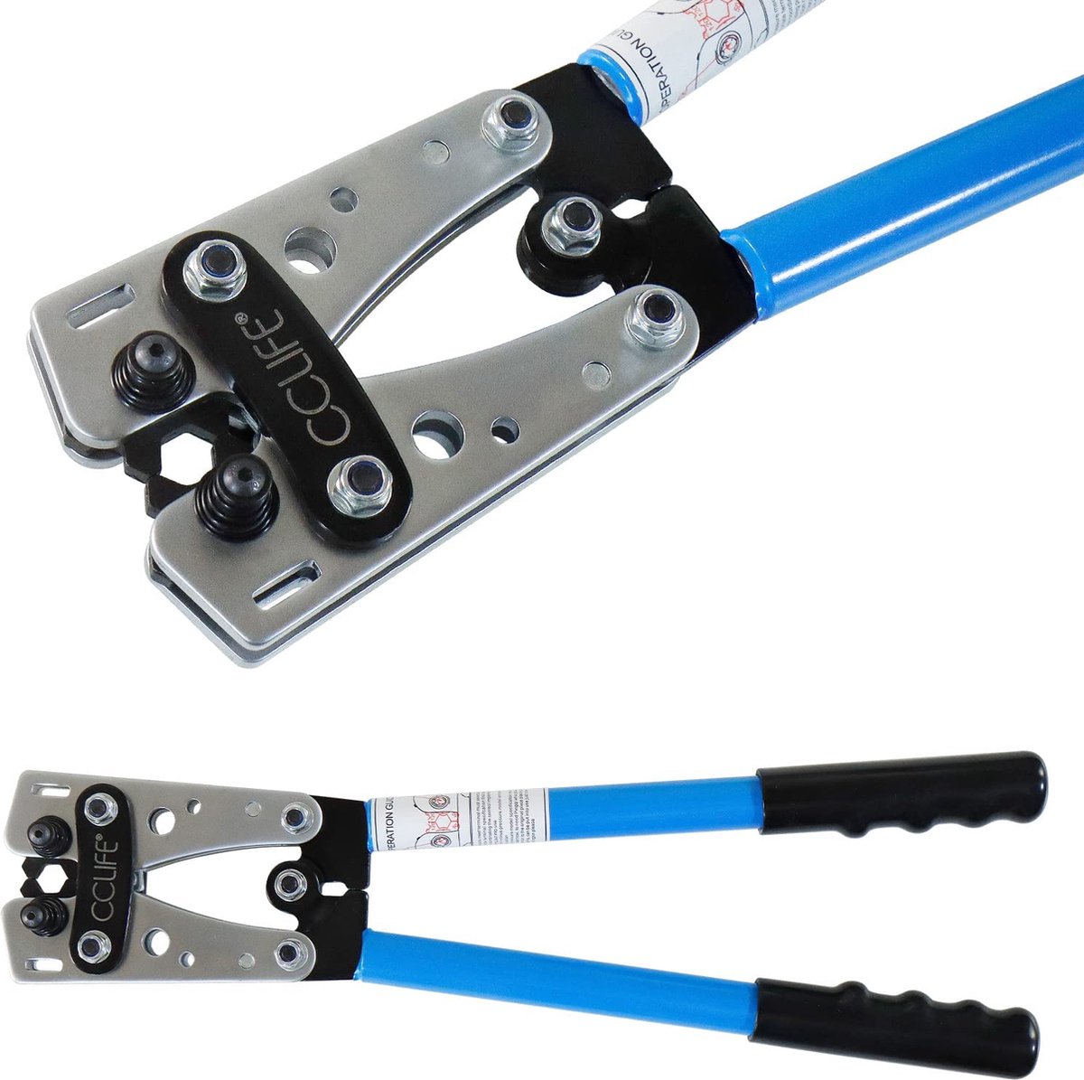 CCLIFE - Pince à sertir pour cosse de câble - 6 - 50 mm² - Pinces - Pinces  à circlips