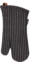 Gant de cuisine (1R + 1L) SHERLOCK Stripe, 17x33cm, noir