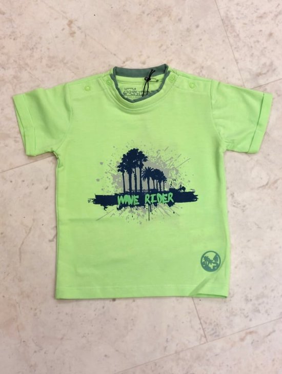 4President-Boys T-Shirt Cooper-Green Gecko - Maat 80