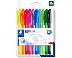 Omslag van STAEDTLER ball driekantige balpen set 10 kleuren