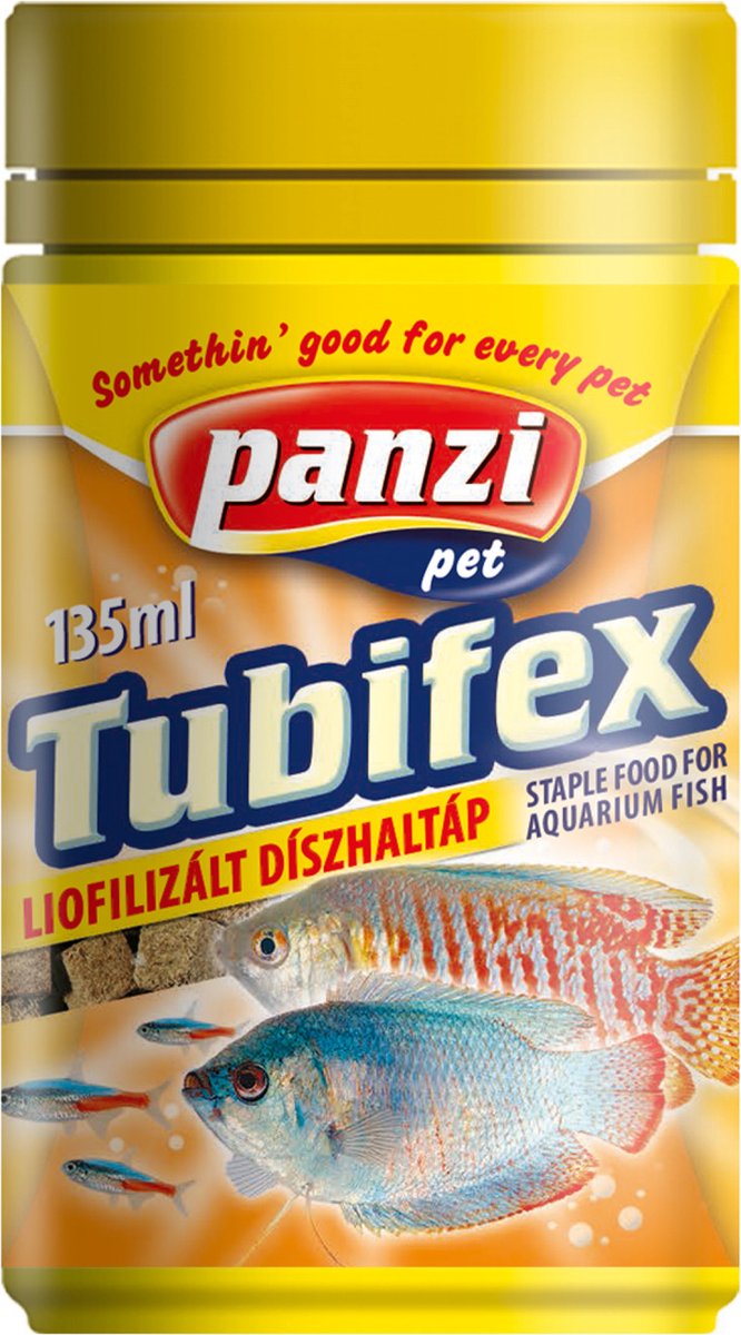 Panzi-Pet - Vissenvoer - Vis - Tubifex - 3 x 135ml