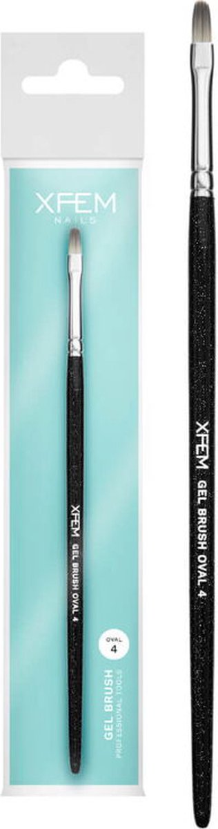 XFEM Professional Gel Brush Oval #4
