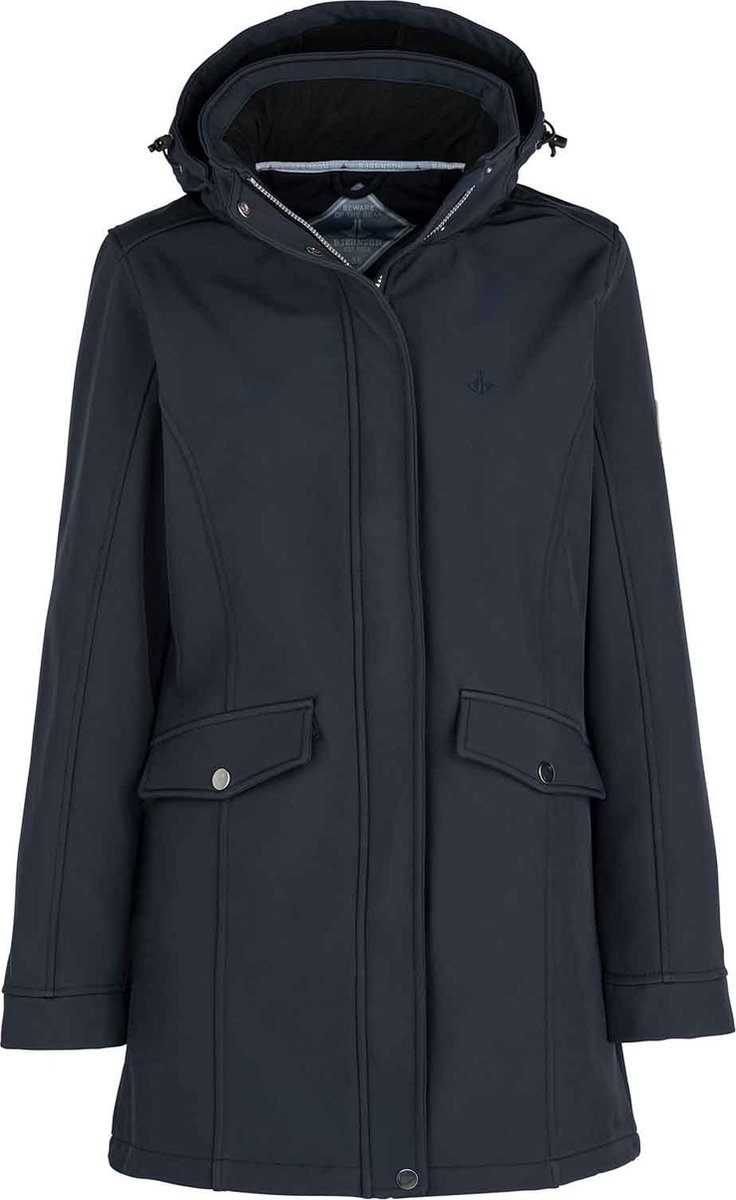 BJØRNSON Ylva Softshell Parka Tussenjas Winddicht Dames – Donkerblauw
