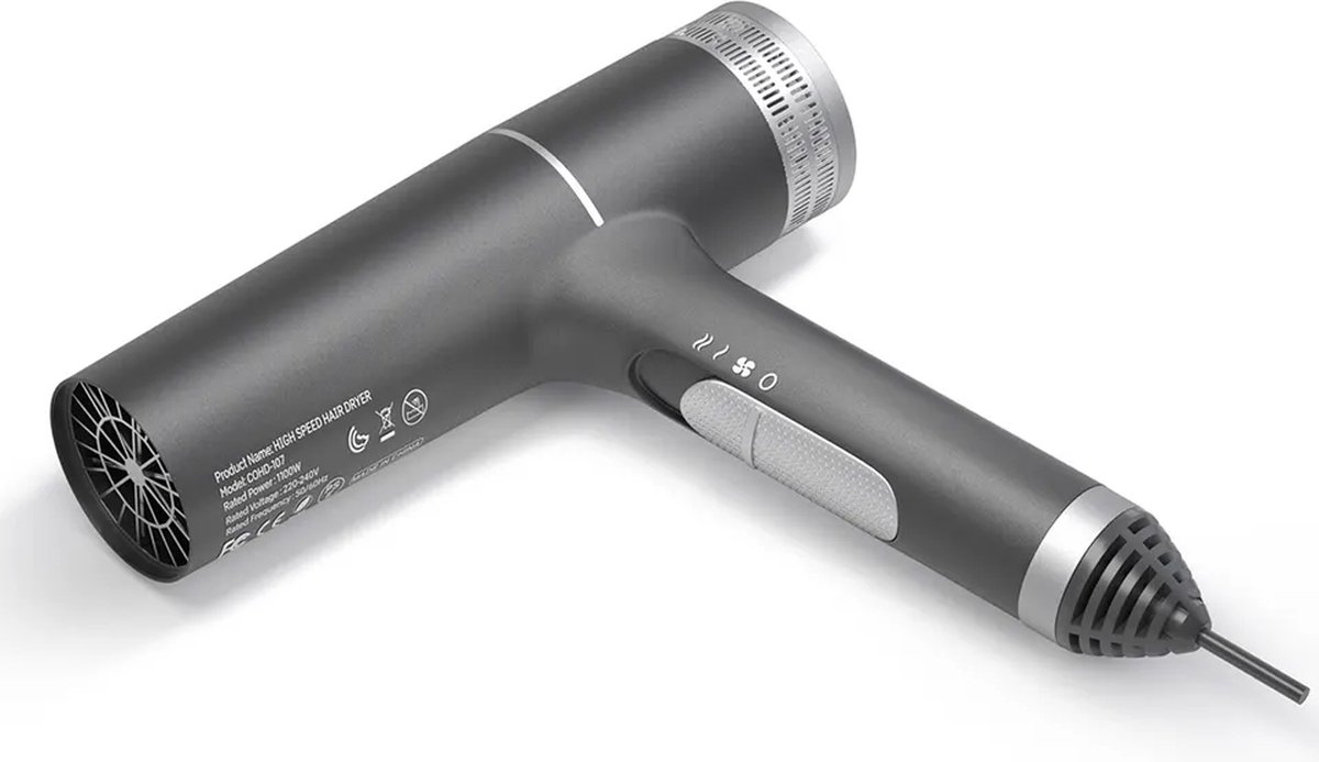 Haar Föhn met diffuser en opzetstukken 3 opzetstukken Föhn Haardroger Moderne...