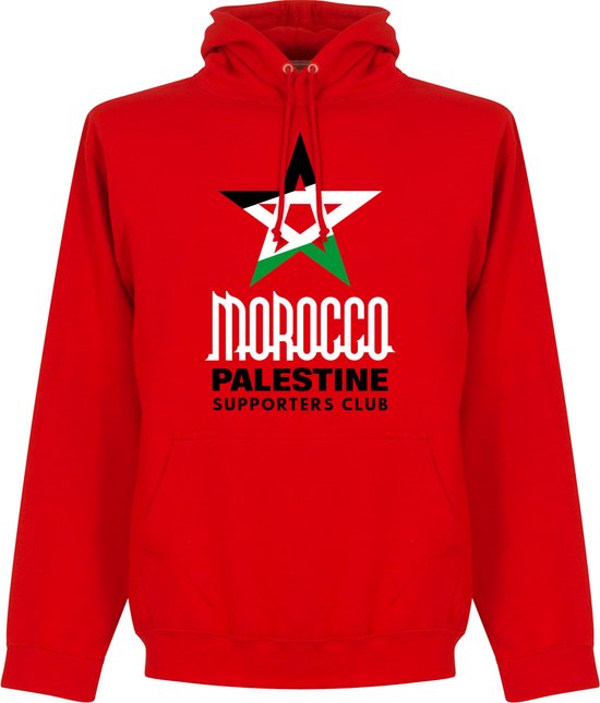 Marokko Palestina Supporters Club Hoodie - Rood