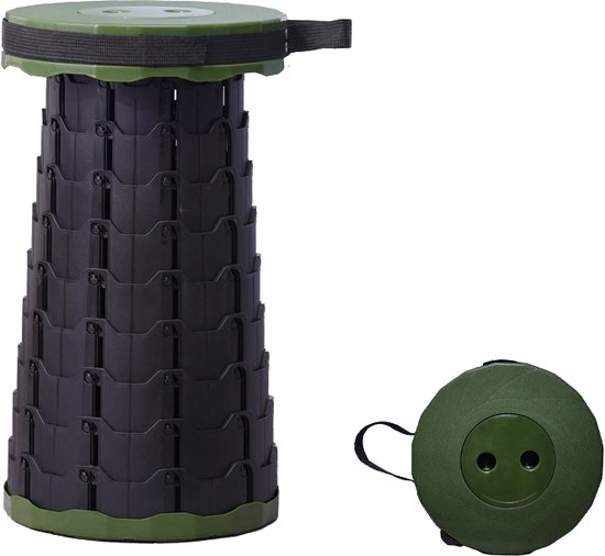 Tabouret de camping - Tabouret extensible - Militaire / Vert - jusqu'à 120  kg -... | bol.com