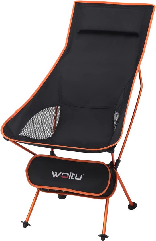 qeedo Johnny XL Campingstuhl 150 kg stabil – kompakter Camping Klappstuhl ideal für Camping, Garten, Festival & Angeln – Campingstuhl faltbar mit gepolsterter Rückenlehne & Getränkehalter