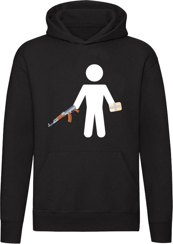 Dope Hoodie poppetje oorlog Unisex Trui Sweater Capuchon bol