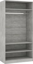 vidaXL-Kledingkast-100x50x200-cm-bewerkt-hout-betongrijs
