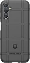 Samsung Galaxy A14 Hoesje - Rugged Shield TPU Gelcase - Zwart - GSM Hoesje - Telefoonhoesje Geschikt Voor Samsung Galaxy A14