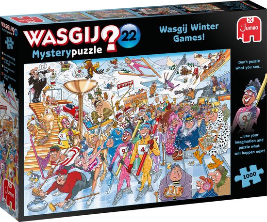 niet verwant genoeg Onrustig Wasgij Mystery 22 Winterspelen! puzzel - 1000 stukjes | bol.com