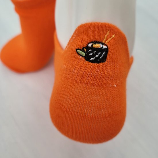 Verjaardag cadeau - Sushi sokken – sneaker sokken - vrolijke sokken - valentijn cadeau – lage sokken - grappige sokken - leuke dames en heren sokken - moederdag - vaderdag - Socks waar je Happy van wordt - Maat 37-44