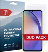 Rosso Screen Protector Ultra Clear Duo Pack Geschikt voor Samsung Galaxy A54 | TPU Folie | Case Friendly | 2 Stuks