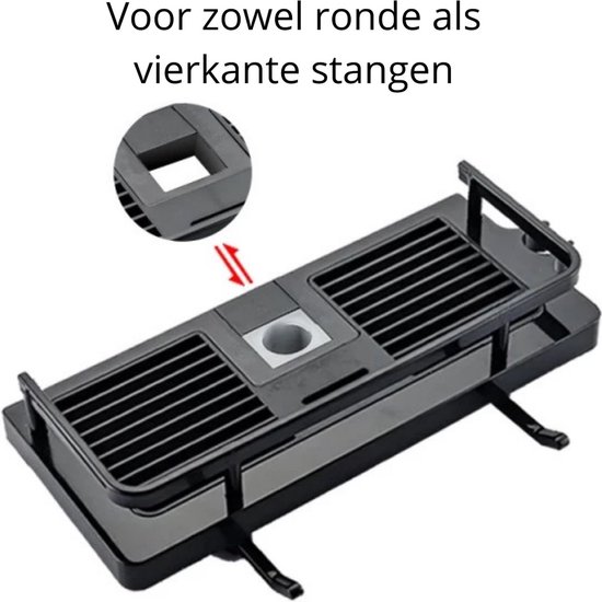 Hangend Doucherek Best Design Soap 50x25x9 cm Mat Zwart Hangend Doucherek Best Design Soap 50x25x9 cm Mat Zwart