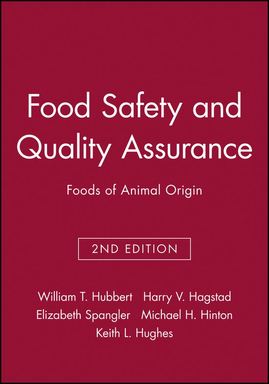 Boek kaft 'Food Safety and Quality Assurance: Foods of Animal Origin', 2e editie.
