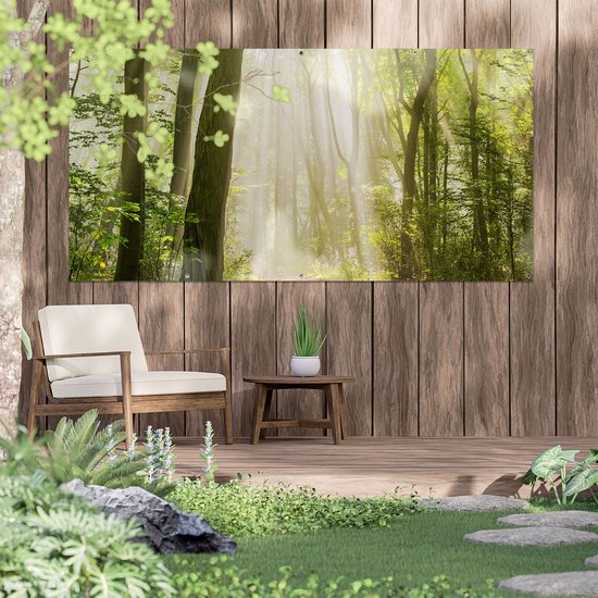 SDOTPMT 107x160cm Bos Boom Landschap Raamgordijn Tropische Jungle Bomen Zonneschijn Raamgordijnen Rustieke Natuur Landschap Raambehandeling voor Kinderen Slaapkamer Decor Verduisterende Gordijnen, 2