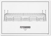 Feyenoord WIJCK Print De Kuip, 70x50cm