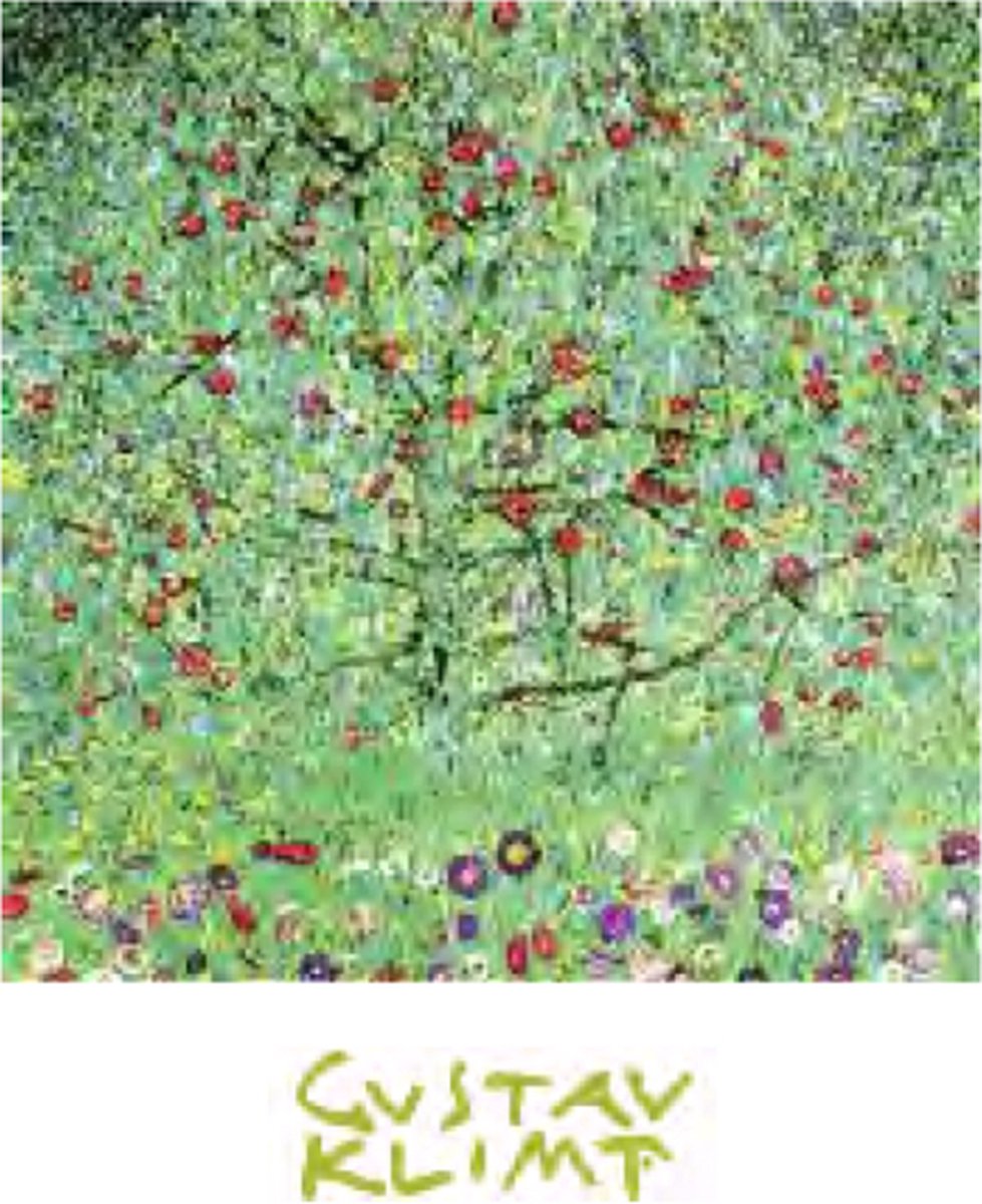 Catch Projecten Mini kunstposter - Gustav Klimt - De appelboom - 24x30 cm Multicolor