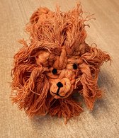 oranje leeuw kauwkatoen speelgoed hond