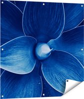 Gards Tuinposter Blauwe Agave Plant - Bloem - 90x90 cm - Tuindoek - Tuindecoratie - Wanddecoratie buiten - Tuinschilderij