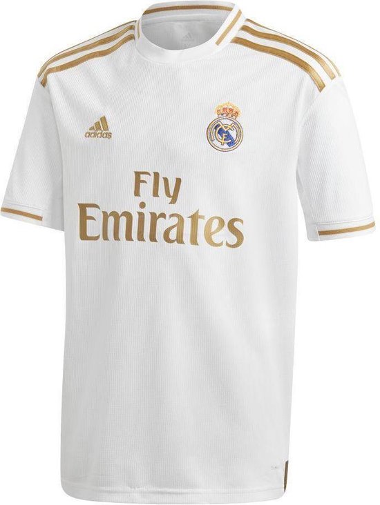 Real Madrid Thuis voetbalshirt - Kids - 2019-2020 - 152 - Wit/goud - Real Madrid CF
