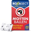 Roxasect Mottenballen - Motten Bestrijden - Insectenbestrijding - 20 stuks