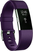 By Qubix - Fitbit Charge 2 sportbandje (Large) - Donker paars - Fitbit charge bandjes