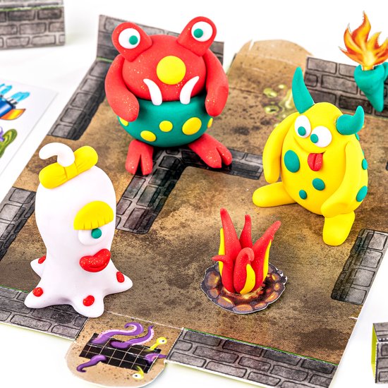 Monster boetseerklei set