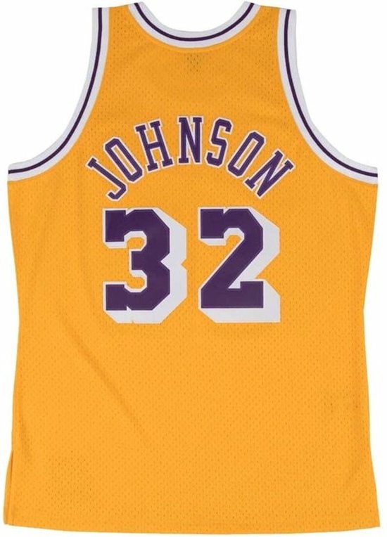 T-shirt de Basketbal Mitchell & Ness LA Lakers Magic Jhonson Jaune
