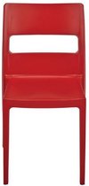 Designstoel, terrasstoel, campingstoel SAI in rood van het Italiaanse S•CAB. Verpakt per 6 stuks en 5 jaar garantie!