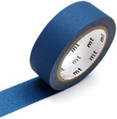 Washi Tape Matte Duck Blue - 1,5 cm x 7 meter - MT Masking Tape - Blauwe Tape