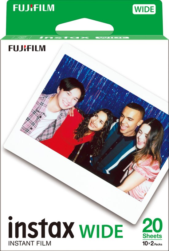 Voorman dagboek strijd Fujifilm Instax Wide Film Glans - 2 x 10 stuks | bol.com