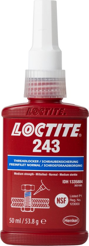 Loctite threadlocker 243 bleu 50ml