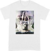 Tupac - Transmit Heren T-shirt - 2XL - Wit