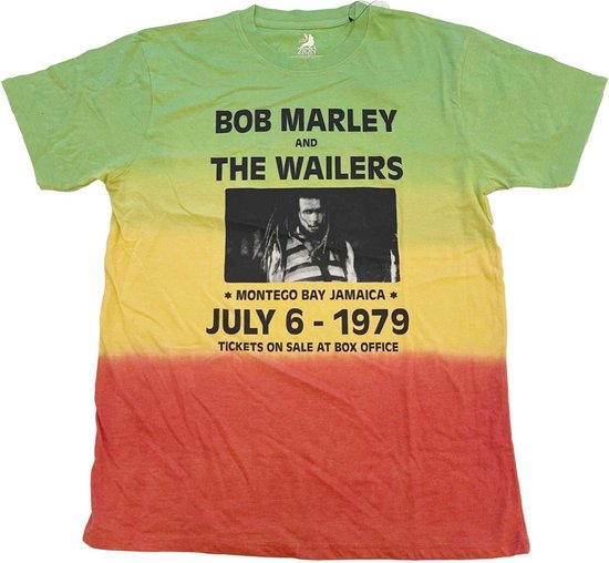 Bob Marley Heren Tshirt Montego Bay Multicolours