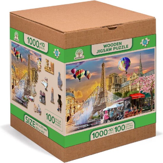 Wooden.City puzzle en bois 1010 pièces Printemps à Paris XL | bol