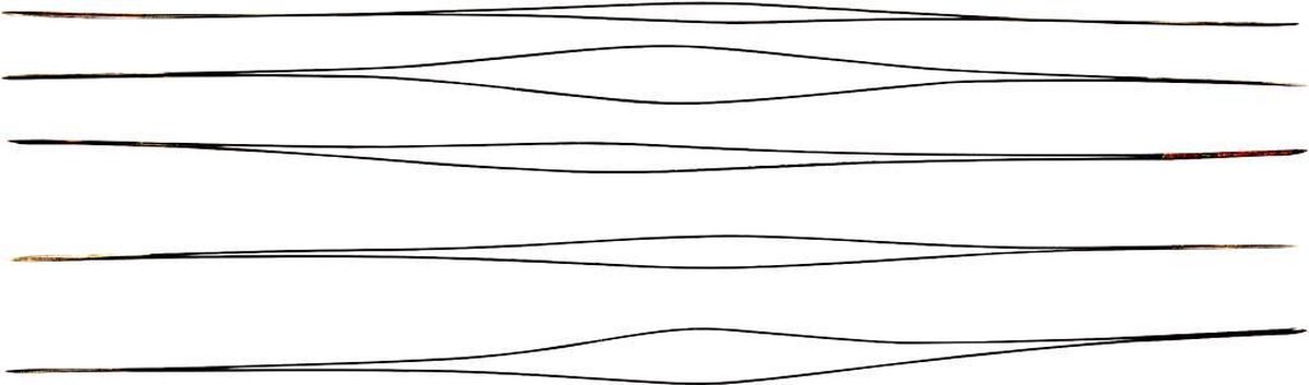 Kralennaald, L: 12 cm, dikte 0,25 mm, 5 stuk/ 1 doos