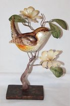 AL - Decoratie - Vogel Op Tak - 26 x 19 cm