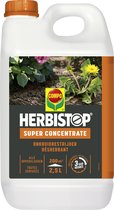 Herbistop Super Alle Oppervlakken - geconcentreerde onkruid- en mosbestrijder - snelle werking - bidon 2,5 L (200 m²)