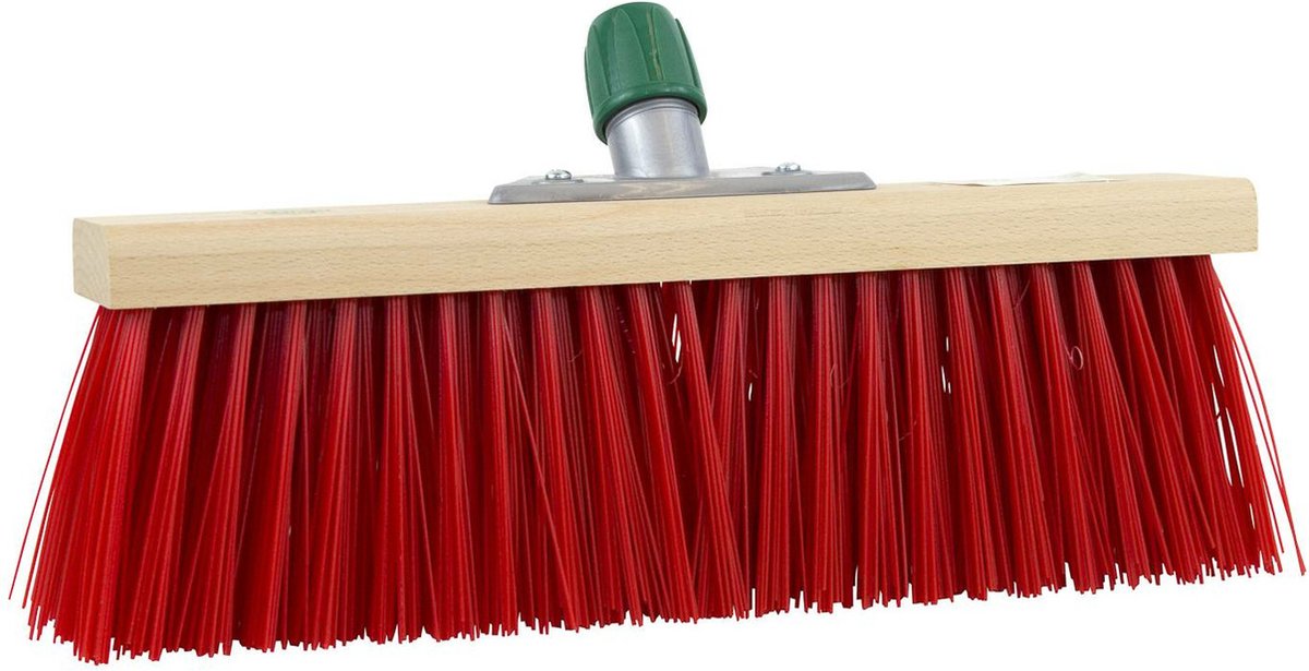 Goedkoopste Betra bezemkop - buitenbezem - rood - FSC hout/kunstvezel - 40 cm