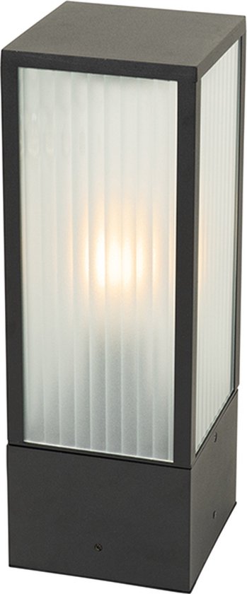 QAZQA houks - Applique murale - 1 lumière - L 23 cm - Noir - Moderne - éclairage extérieur - Garage / cellier