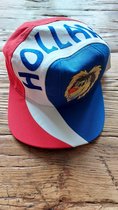 D.O.M. baseballpet feestpet cap met Hollandse leeuw | verstelbaar | unisex | Rood Wit Blauw kleur | Koningsdag 2023 | Formule 1 / EK / WK voetbal