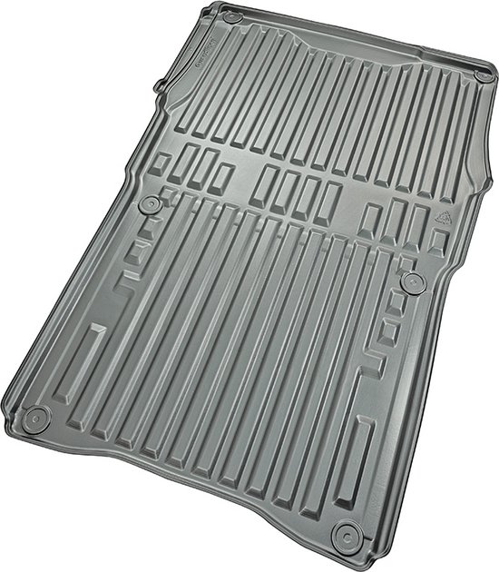 Tapis De Sol Caoutchouc Sur Mesure Pour Citroën Berlingo / Opel Combo E / Peugeot Partner Cargo (2018-2019) - 2 Pièces, Noir