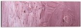 Dibond - Patroon in Roze Wand - 60x20 cm Foto op Aluminium (Wanddecoratie van metaal)
