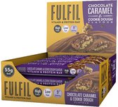 Fulfil Nutrition Barre Vitamines et Protéines - Pâte à Cookies Chocolat Caramel - 900 grammes (15 barres)