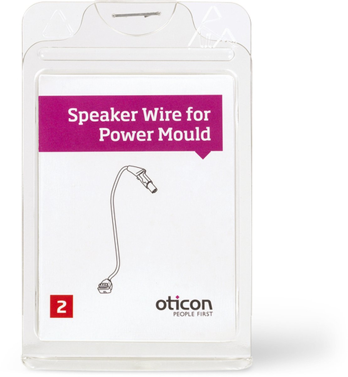 Goedkoopste Oticon luidspreker draad Power Mould rechts lengte 2