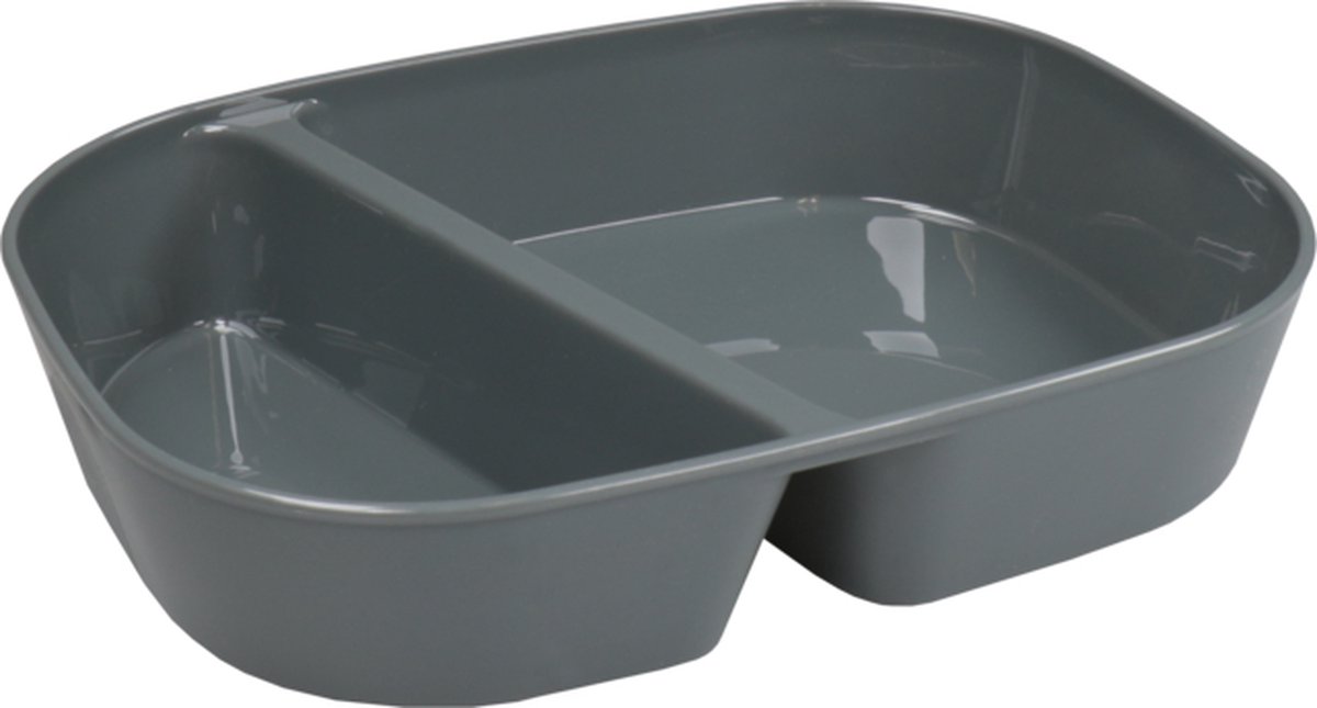 Circ Schaal - menuschaal - reusable - pP - rechthoekig - 990ml - 236x181x47mm - grijs - 48 stuks