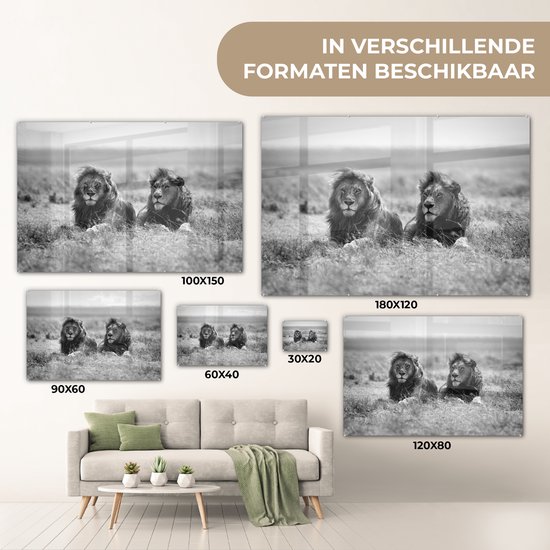 Peinture Afrique Lion - Impression sur toile intissée - Décoration