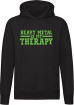 Heavy Metal is my therapy | muziek | hardrock | unisex | trui | hoodie | sweater | capuchon
